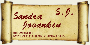 Sandra Jovankin vizit kartica